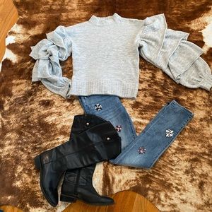 Luxury Ruffled Sweater by AS by DF